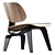 Vitra LCW Plywood Lounge Chair Wood: Scandinavian Design 3D model small image 1