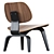 Vitra LCW Plywood Lounge Chair Wood: Scandinavian Design 3D model small image 2