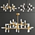 Nordic LED Pendant Chandelier 3D model small image 1