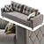 Modern Monty Sofa 156 3D model small image 4