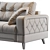 Modern Monty Sofa 156 3D model small image 5