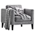 Prostoria Elegance Armchair: Sophisticated Comfort 3D model small image 1