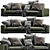 Luxury Verzelloni Holden Leather Sofa 3D model small image 1