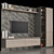 Stylish TV Stand 3000mm 3D model small image 2