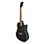 Six-String Acoustic Guitar 3D model small image 2