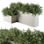 Concrete Box Outdoor Plants - Set 156 3D model small image 1