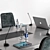 Modern Conference Table 18 3D model small image 2