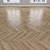 Parquet Oak Flooring: Herringbone, Linear & Chevron 3D model small image 4