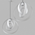 Lunar Large Pendant: Modern Elegance by CTO Lighting 3D model small image 2