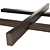  Rustic Wooden Beams: High-Quality 3D Model 3D model small image 3