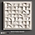 Relief Puzzle Square: Contemporary 3D Wall Art 3D model small image 1