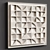 Relief Puzzle Square: Contemporary 3D Wall Art 3D model small image 2