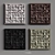 Relief Puzzle Square: Contemporary 3D Wall Art 3D model small image 3