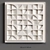 Relief Puzzle Square: Contemporary 3D Wall Art 3D model small image 4
