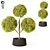 Elegant Topiary Plant: 135cm 3D model small image 1