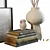 Chic Vase & Book Set 3D model small image 9