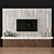 Modern TV Wall Unit 3D model small image 1