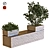 Modern Boxed Tree Set 032 3D model small image 1