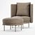 Svelte Suede Armchair: Minotti Torii 3D model small image 2