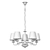 Classic Metal Chandelier with Fabric Shade 3D model small image 3