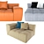 Modular Comfort Sofa 3D model small image 2