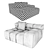 Modular Comfort Sofa 3D model small image 3