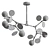 Modern Matisse Chandelier 3D model small image 2