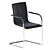 Sleek Cantilever Chair by Thonet 3D model small image 1