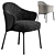 Elegant Minotti Angie Dining Chair 3D model small image 2