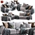 Asolo Sectional Sofa: Ultimate Comfort & Style 3D model small image 1