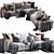 Asolo Sectional Sofa: Ultimate Comfort & Style 3D model small image 2