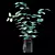 Elegant Eucalyptus Vase Bouquet 3D model small image 7