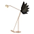 Elegant Bird-Inspired Floor Lamp 3D model small image 1