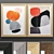 Modern Art Frame 740 50x70: 2 Texture Frames 3D model small image 1