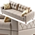 Minimalist Leather Sofa "Monty 3D model small image 4