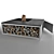 Modern Square Fire Pit with Storage Shelf - Scale Cubbi 3D model small image 4