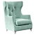 Elegant Rose Armchair 3D model small image 3