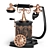 Victorian Vintage Telephone in Black 3D model small image 2