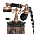 Victorian Vintage Telephone in Black 3D model small image 4