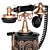 Victorian Vintage Telephone in Black 3D model small image 5