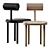 Elevate Dining Comfort: Una Chairs 3D model small image 1