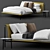 Bolzan Letti Bend Bed: Elegant and Spacious Slumber 3D model small image 1