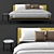Bolzan Letti Bend Bed: Elegant and Spacious Slumber 3D model small image 3