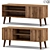 Sleek Modern TV Stand 3D model small image 1