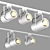 Adjustable Euro Spot Lamps 3D model small image 2