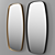 Sleek KEKKE Mirror by Piet Boon 3D model small image 1