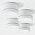 PUNTO White Mounted Lamp: Stylish Swiss Modular Luminaire 3D model small image 2