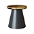 Modern Black Brass Phil Side Table 3D model small image 1
