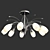 Elegant Eurosvet 22080 Chandelier 3D model small image 1