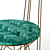 Brass-Legged Tiled Bar Tables 3D model small image 3